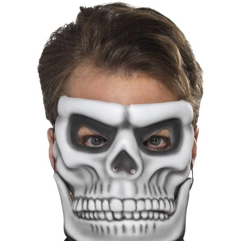 Costumes Australia Day Of The Dead Skeleton Mask Adult White_1