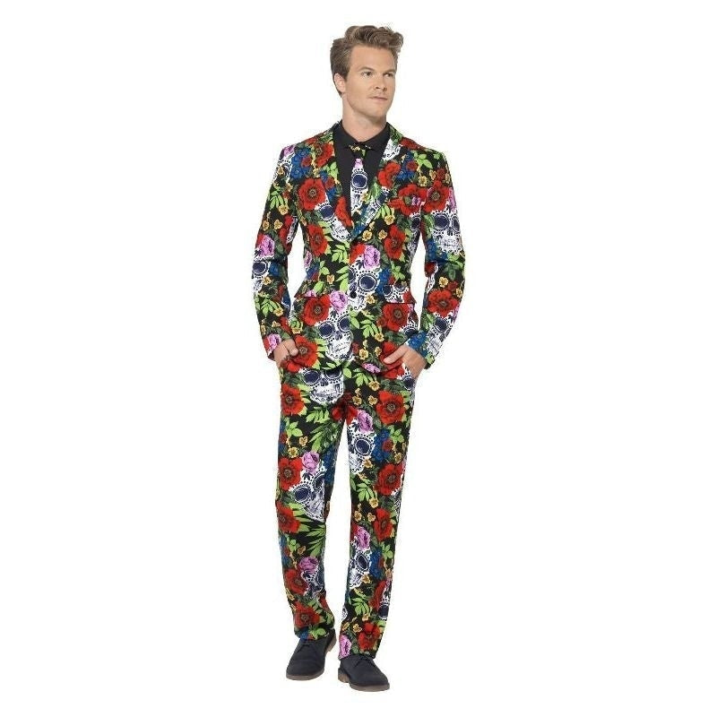 Costumes Australia Day Of The Dead Suit Adult Multi Coloured_2