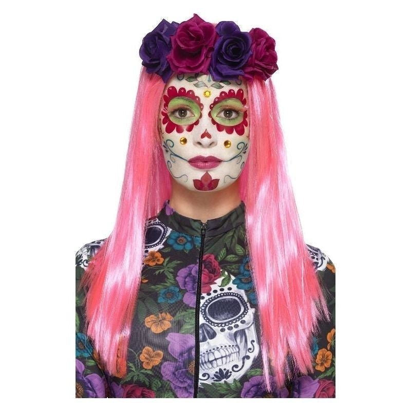 Costumes Australia Size Chart Day Of The Dead Sweetheart Make Up Kit Aqua Adult Neon