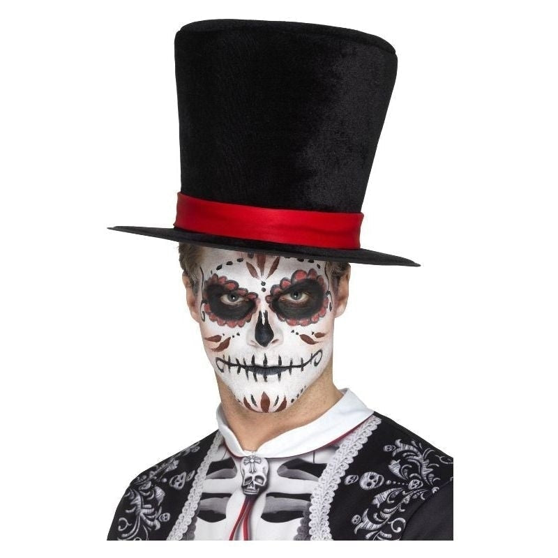 Costumes Australia Size Chart Day Of The Dead Tall Top Hat Adult Felt Black