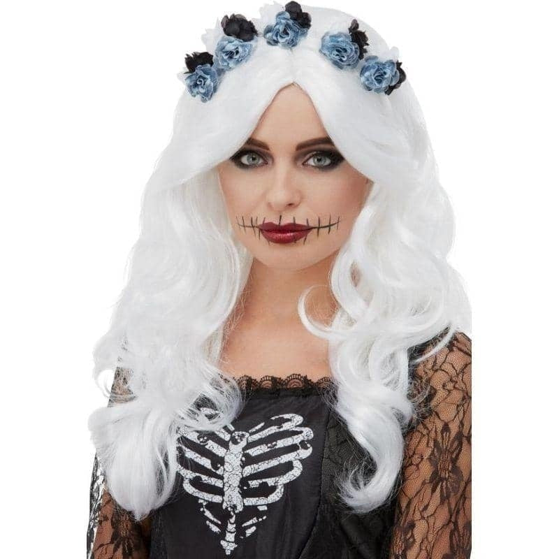 Costumes Australia Day Of The Dead Wig Adult White_1