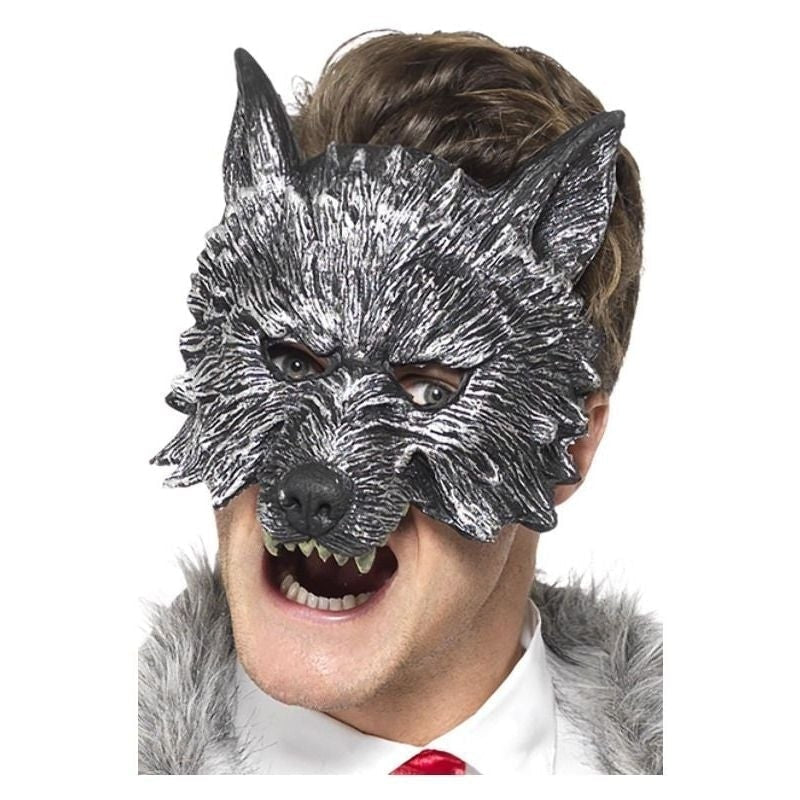 Costumes Australia Size Chart Deluxe Big Bad Wolf Mask Adult Grey