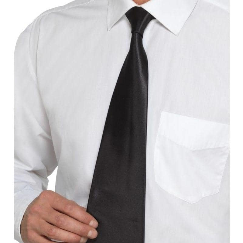 Costumes Australia Deluxe Black Gangster Tie Adult_1