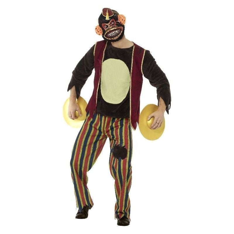 Costumes Australia Deluxe Clapping Monkey Toy Costume Adult Multi Coloured_2