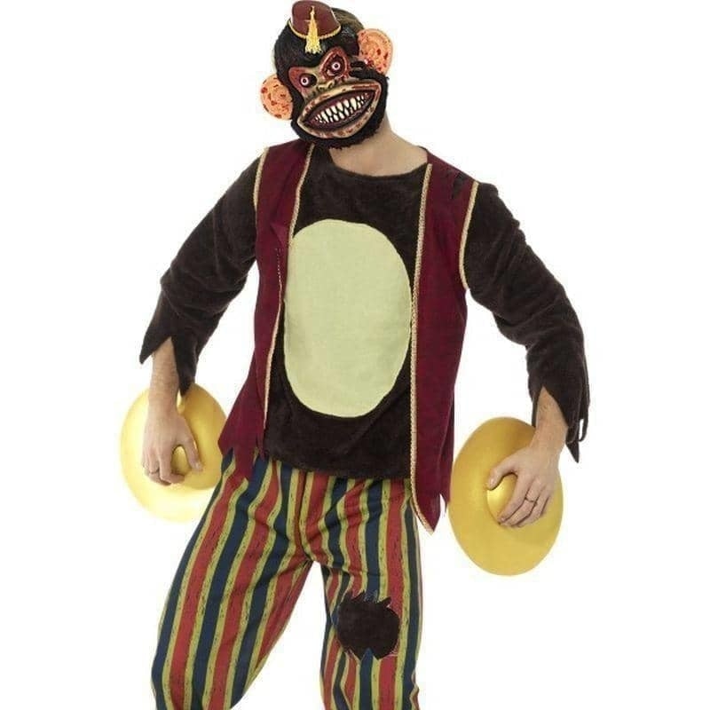 Costumes Australia Deluxe Clapping Monkey Toy Costume Adult Multi Coloured_1