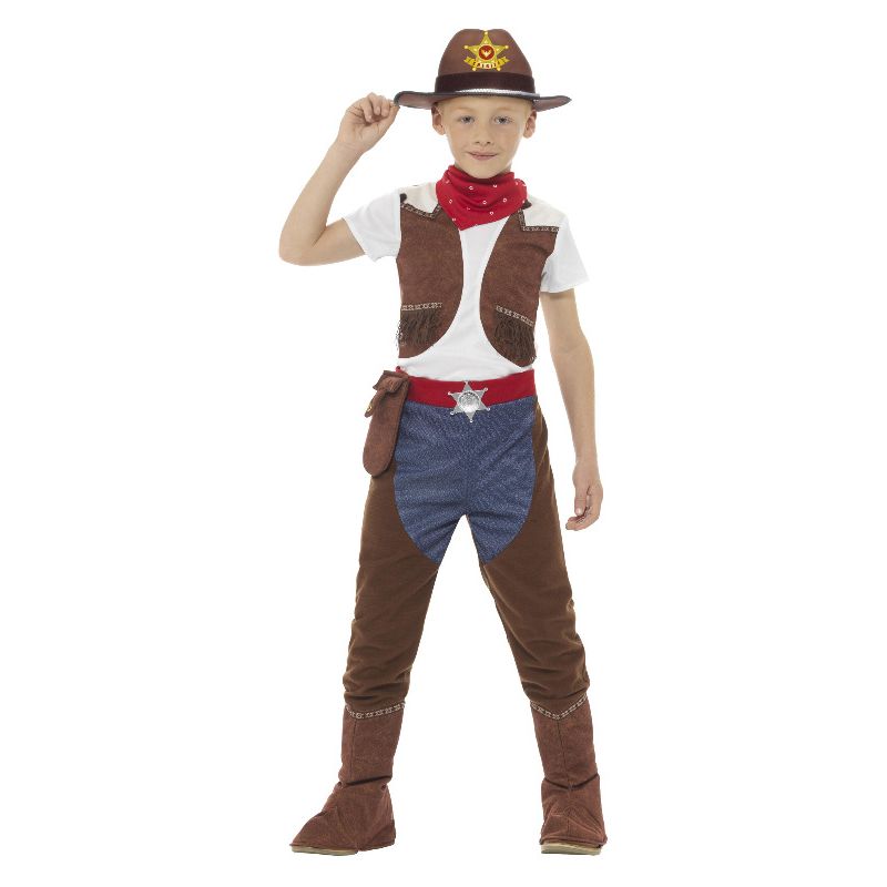 Costumes Australia Deluxe Cowboy Costume Brown Child_1