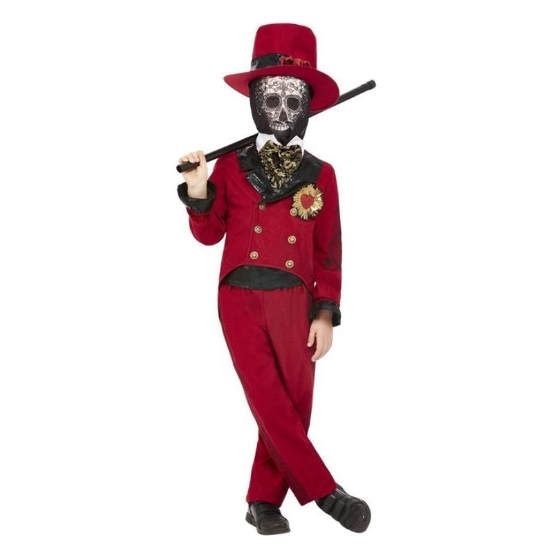 Costumes Australia Deluxe Day Of The Dead Sacred Heart Groom Burgundy_1