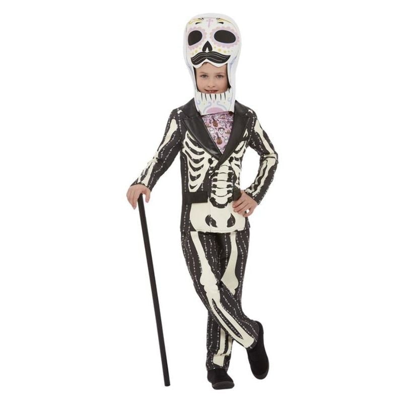 Costumes Australia Deluxe Day Of The Dead Senor Costume Pink & Black_1