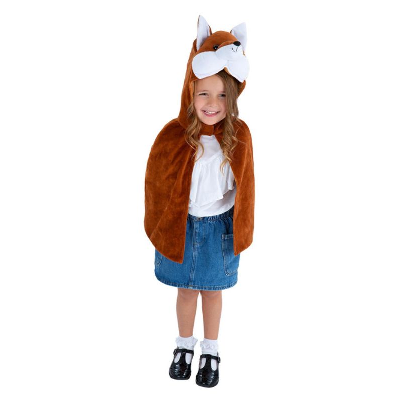 Costumes Australia Deluxe Fox Plush Cape Kids Child_1