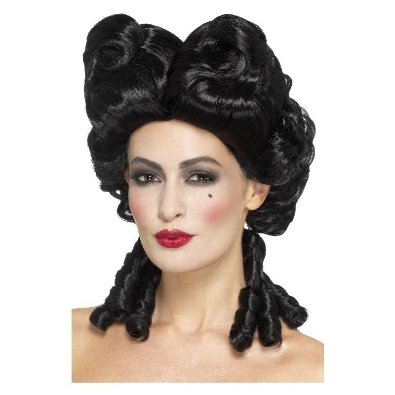 Costumes Australia Size Chart Deluxe Gothic Baroque Wig Adult Black