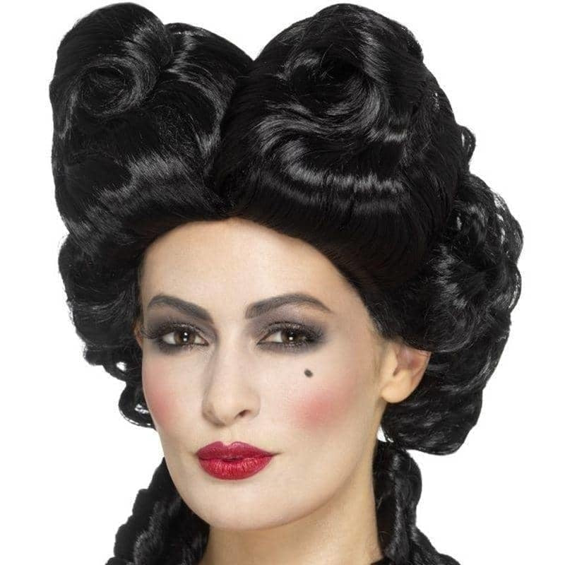 Costumes Australia Deluxe Gothic Baroque Wig Adult Black_1