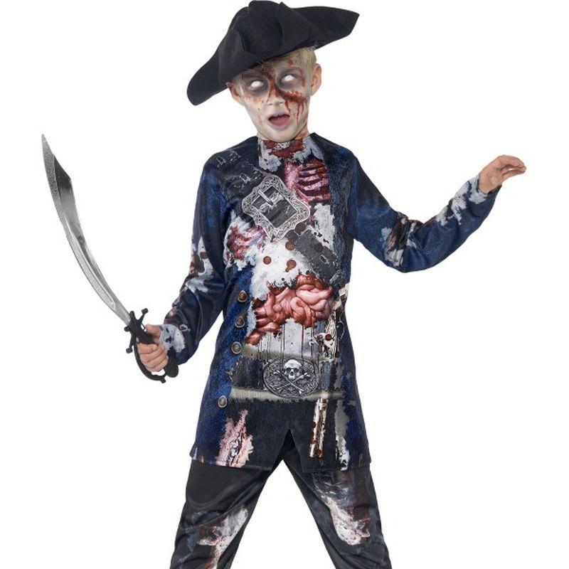 Costumes Australia Deluxe Jolly Rotten Pirate Kids Blue_1