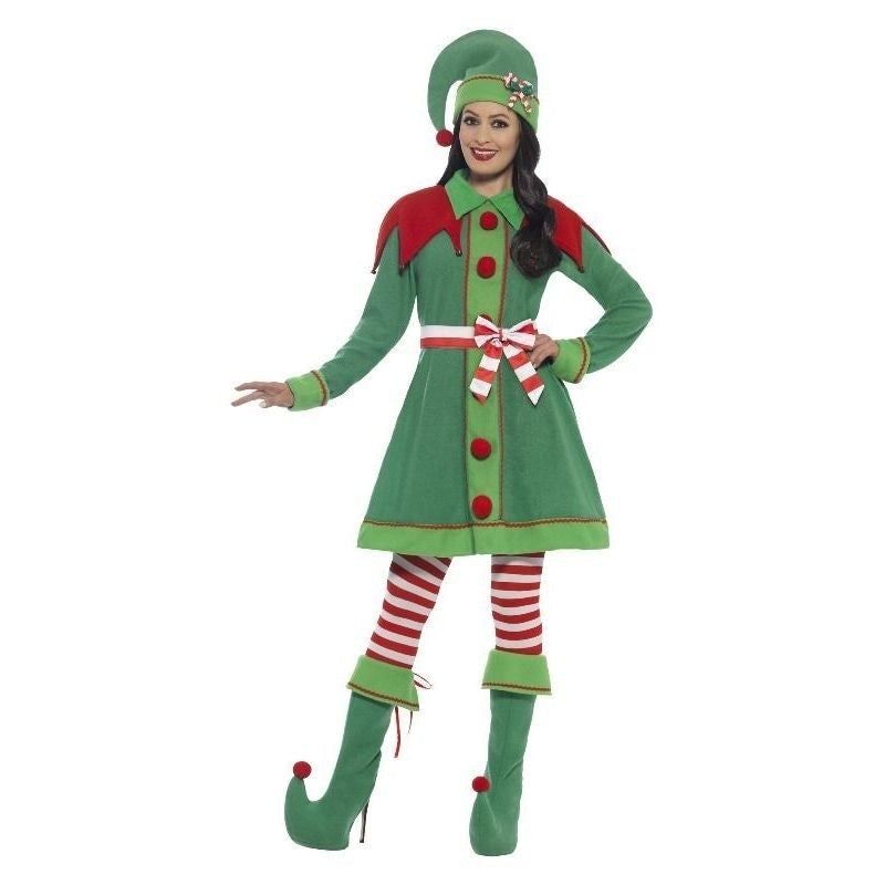 Costumes Australia Deluxe Miss Elf Costume Green_1