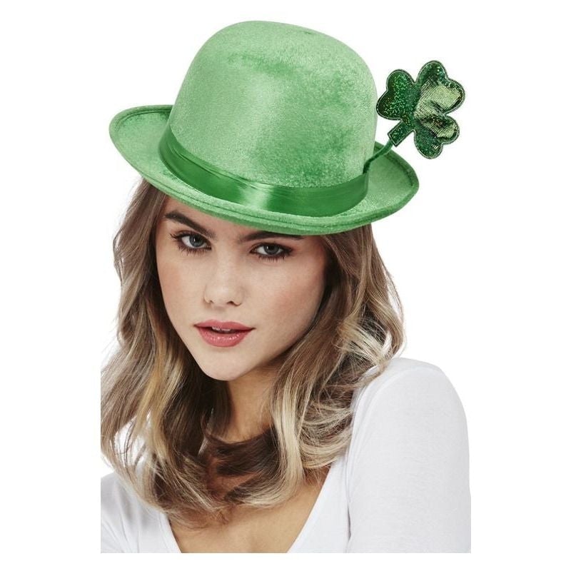 Costumes Australia Deluxe Paddys Day Bowler Hat Velour_1