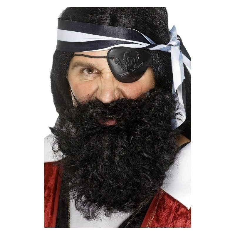 Costumes Australia Size Chart Deluxe Pirate Beard Adult Black Costume Accessory