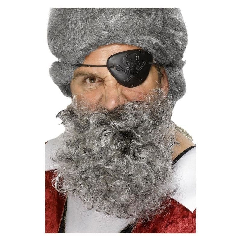 Costumes Australia Size Chart Deluxe Pirate Beard Adult Light Grey