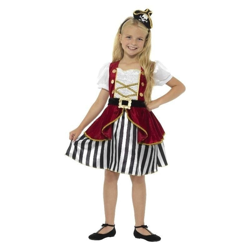 Costumes Australia Deluxe Pirate Girl Costume Kids Red Black_4