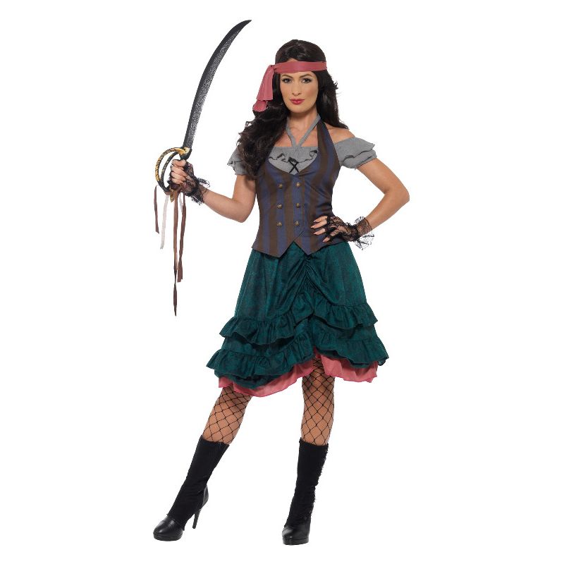 Costumes Australia Deluxe Pirate Wench Costume Multi-Coloured Adult_1