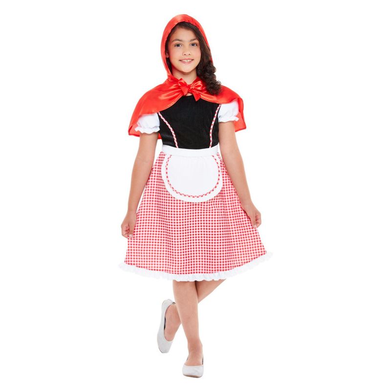 Costumes Australia Deluxe Red Riding Hood Costume Red & White Child_1