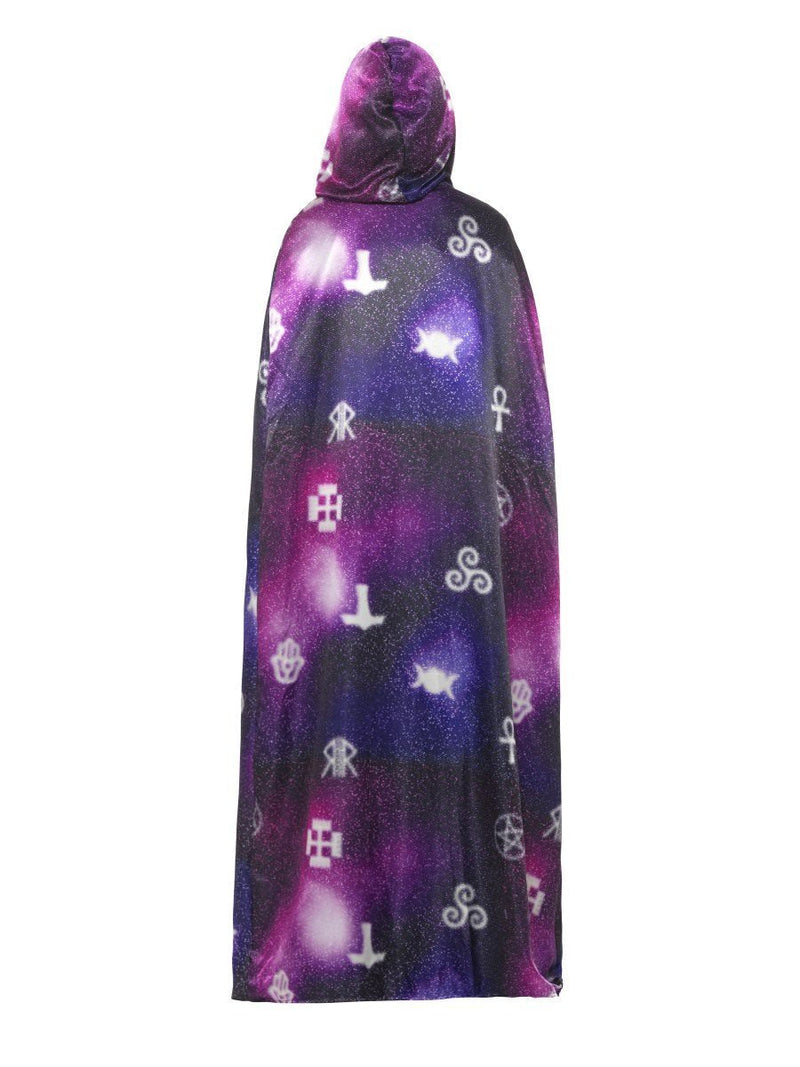 Costumes Australia Size Chart Deluxe Reversible Galaxy Ouija Cape Adult Black Purple