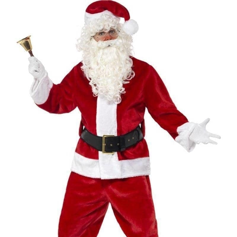 Costumes Australia Deluxe Santa Costume & Hat Adult Red White_1