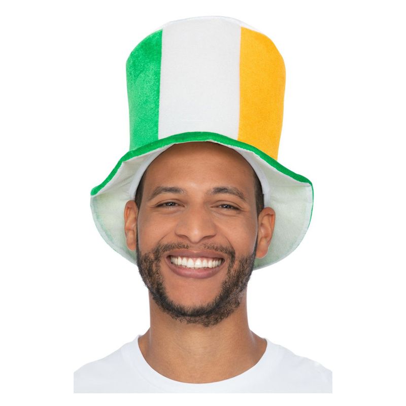 Costumes Australia Deluxe St Patricks Day Top Hat Adult Green White Orange_1