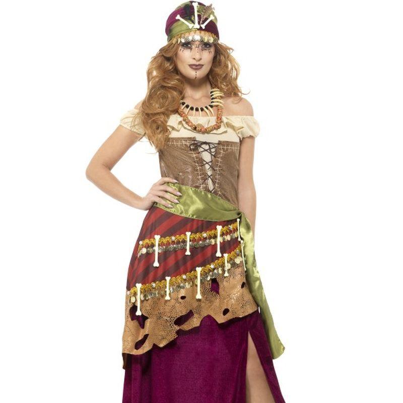 Costumes Australia Deluxe Voodoo Priestess Costume Adult Brown Red_1