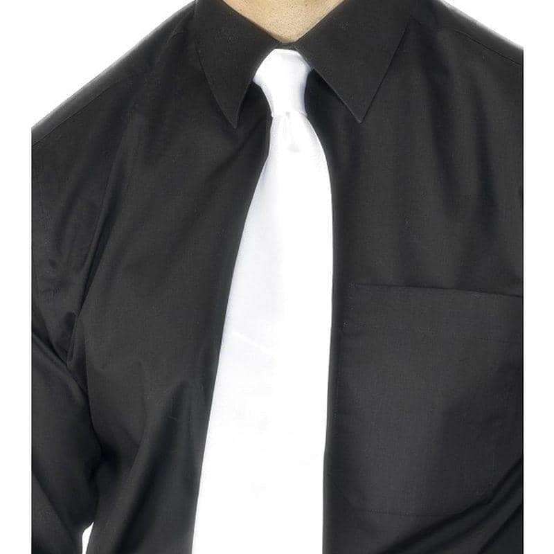 Costumes Australia Deluxe White Gangster Tie Adult_1