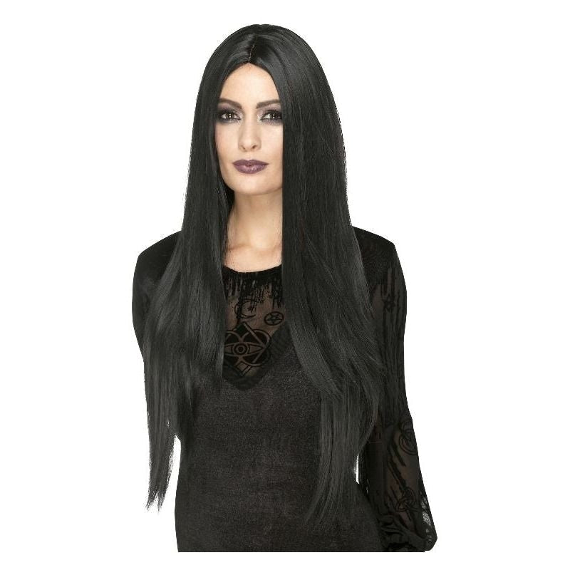 Costumes Australia Size Chart Deluxe Witch Wig Adult Black Extra Long Straight