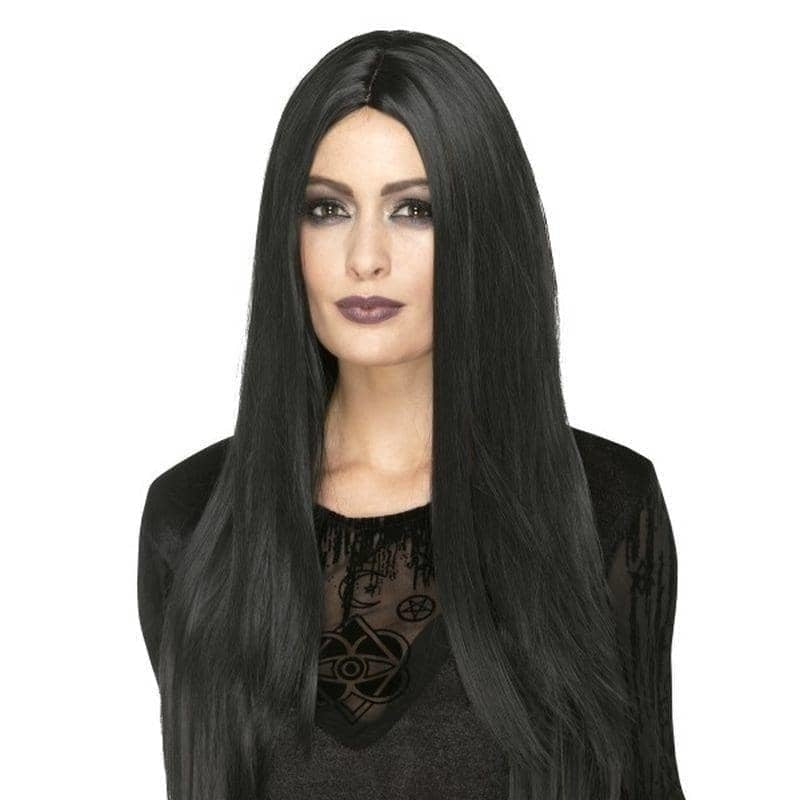 Costumes Australia Deluxe Witch Wig Adult Black Extra Long Straight_1