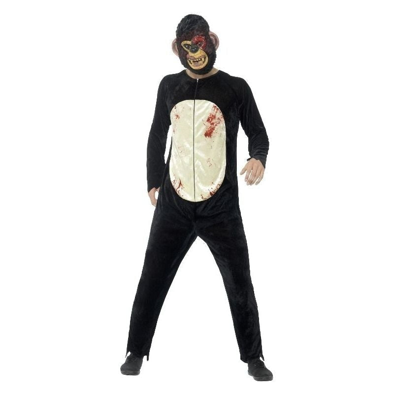 Costumes Australia Deluxe Zombie Chimp Costume Adult Black_2