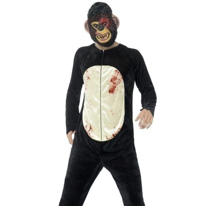 Costumes Australia Deluxe Zombie Chimp Costume Adult Black_1