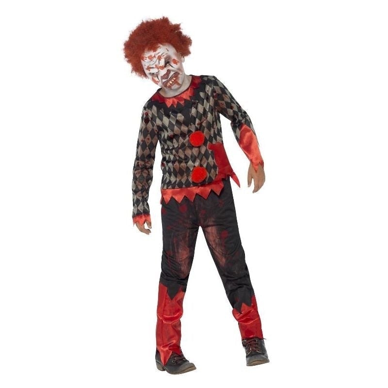 Costumes Australia Deluxe Zombie Clown Costume Kids Red Green_4