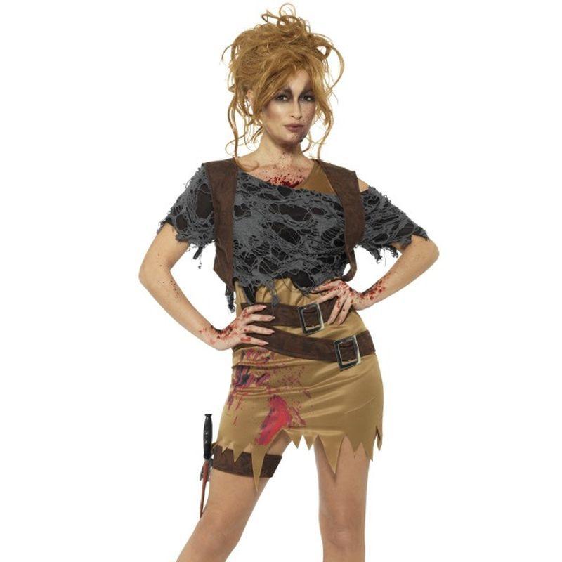 Costumes Australia Deluxe Zombie Huntress Costume Adult Brown_1