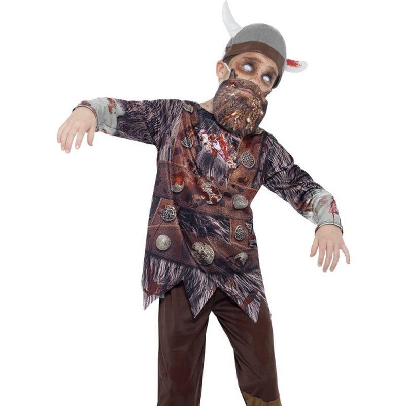 Costumes Australia Deluxe Zombie Viking Costume Kids Brown_1