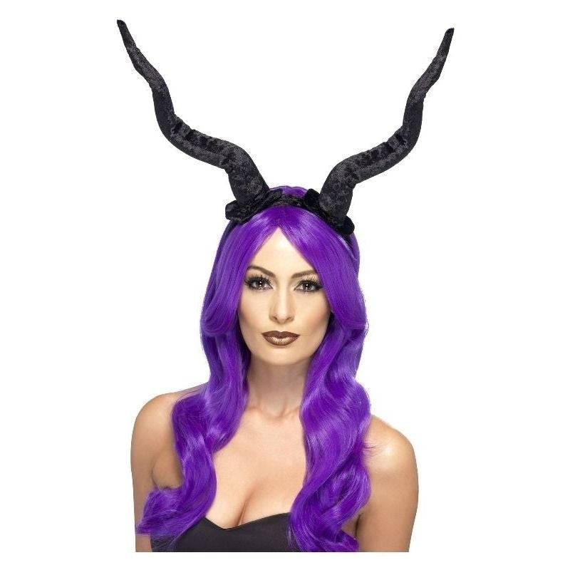 Costumes Australia Size Chart Demon Horns Headband Adult Black
