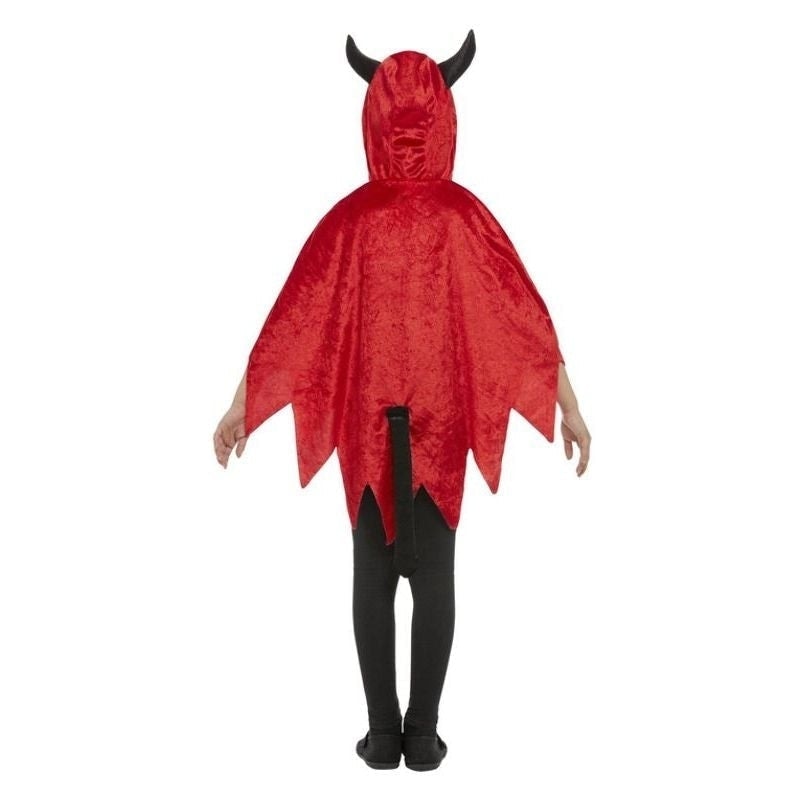 Costumes Australia Devil Hooded Cape Child Red_2