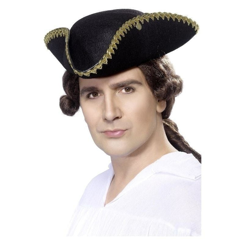 Costumes Australia Size Chart Dick Turpin Tricorn Hat Adult Black