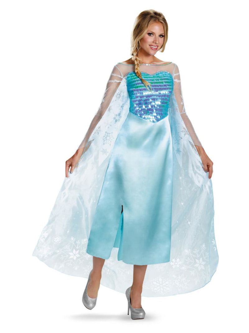 Costumes Australia Disney Frozen Elsa Classic Costume Adult Blue Dress_1