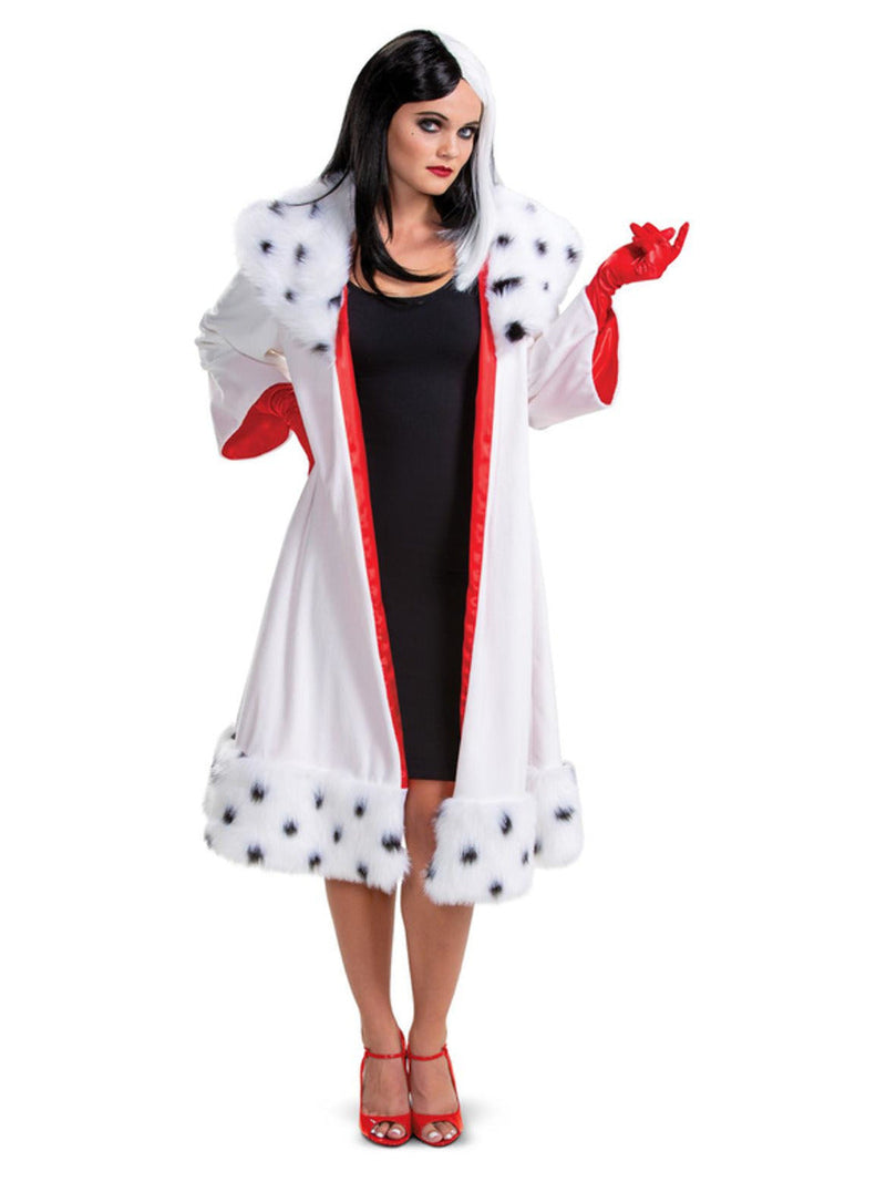 Costumes Australia Disney Villains Cruella Classic Costume Adult Coat Gloves_1