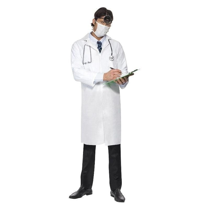 Costumes Australia Doctors Costume Adult White Coat Mask_3