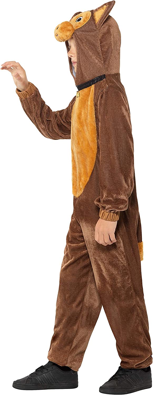 Costumes Australia Dog Costume Kids Brown Hooded Jumpsuit_3