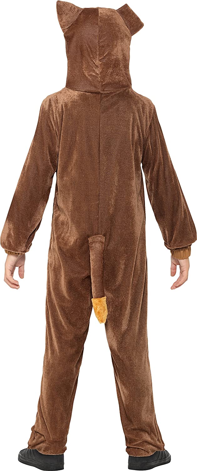 Costumes Australia Dog Costume Kids Brown Hooded Jumpsuit_4