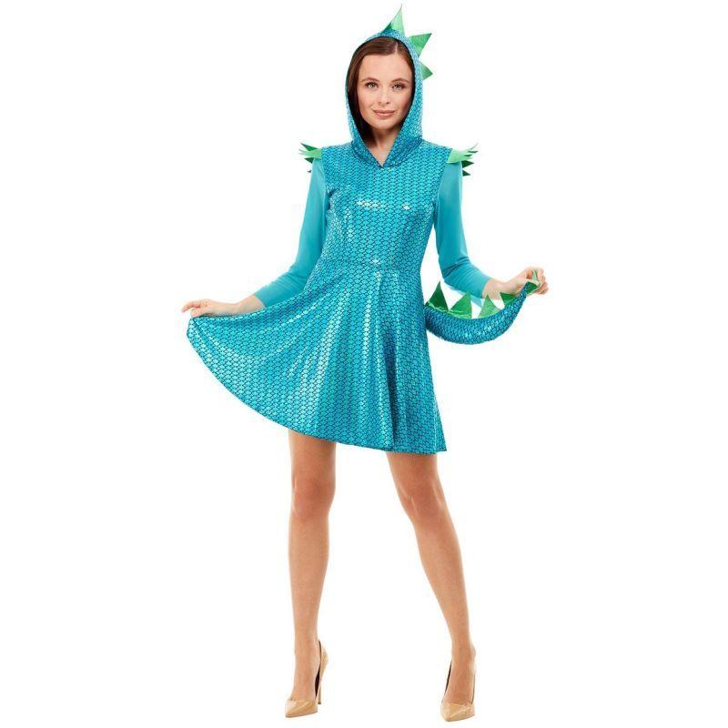 Costumes Australia Dragon Costume Adult Blue_1