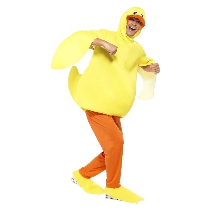 Costumes Australia Duck Costume Adult Yellow Bodysuit Trousers_2