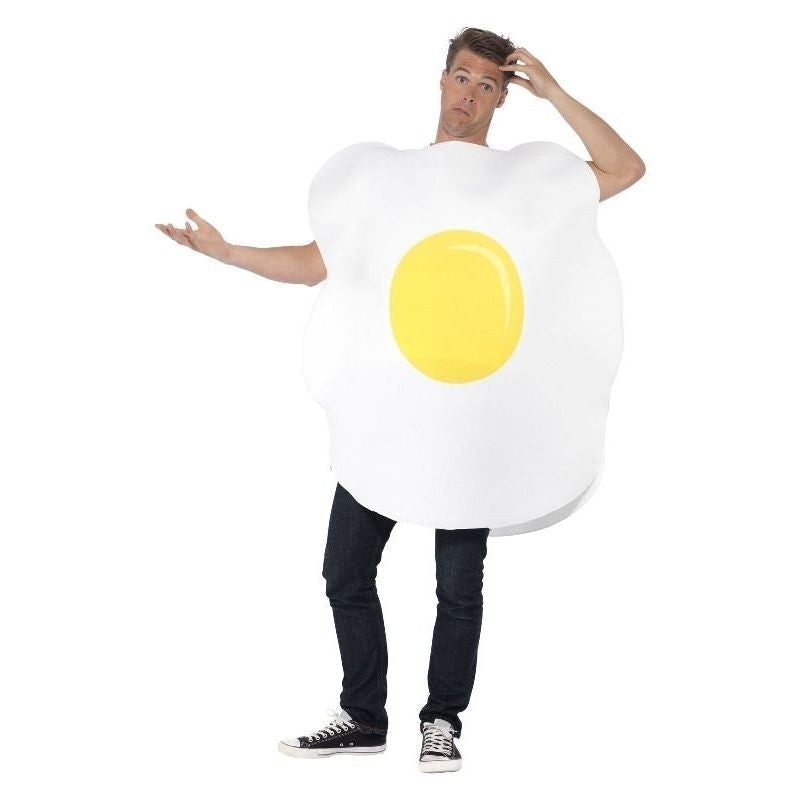 Costumes Australia Egg Costume Adult White Yellow Tabard One Size_2