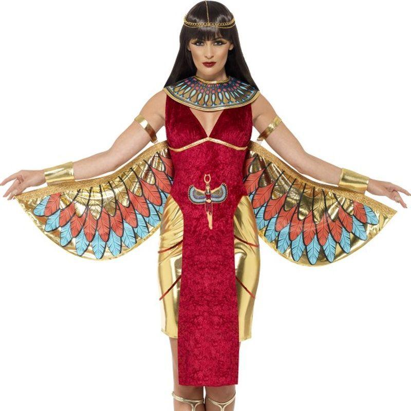 Costumes Australia Egyptian Goddess Isis Costume Adult Red Gold_1