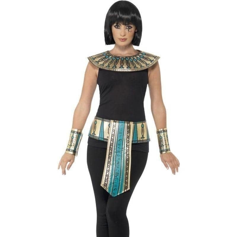 Costumes Australia Egyptian Kit Adult Gold Collar Cuffs Belt Costume Accessory_1