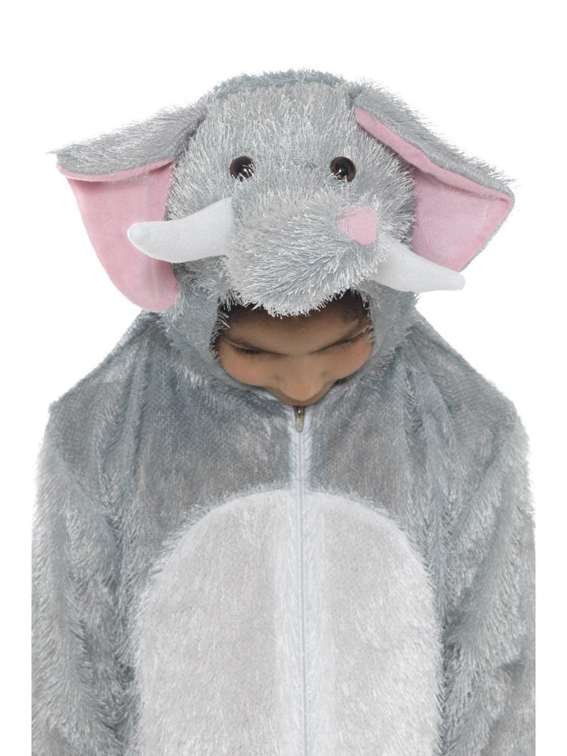 Costumes Australia Elephant Costume Kids Grey White Jumpsuit_2