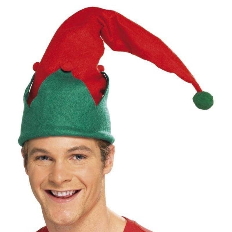 Costumes Australia Elf Hat Adult Red_1